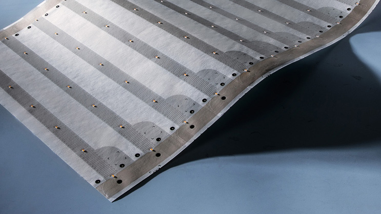  Professional Paper-Flex Osram LED Strips with 35 cm width and 3300 lm per square meter. You can light up 9 square meters at once!